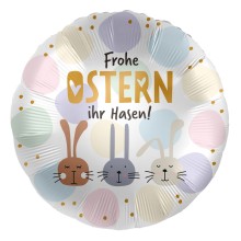 Ballonpost Ostern - Freie Motivwahl, Ballon Motive: Frohe Ostern (ihr Hasen)