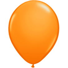 Luftballons Freie Farbwahl Ø 25 cm, Farbe Ballon: Orange (Druck 1-farbig)