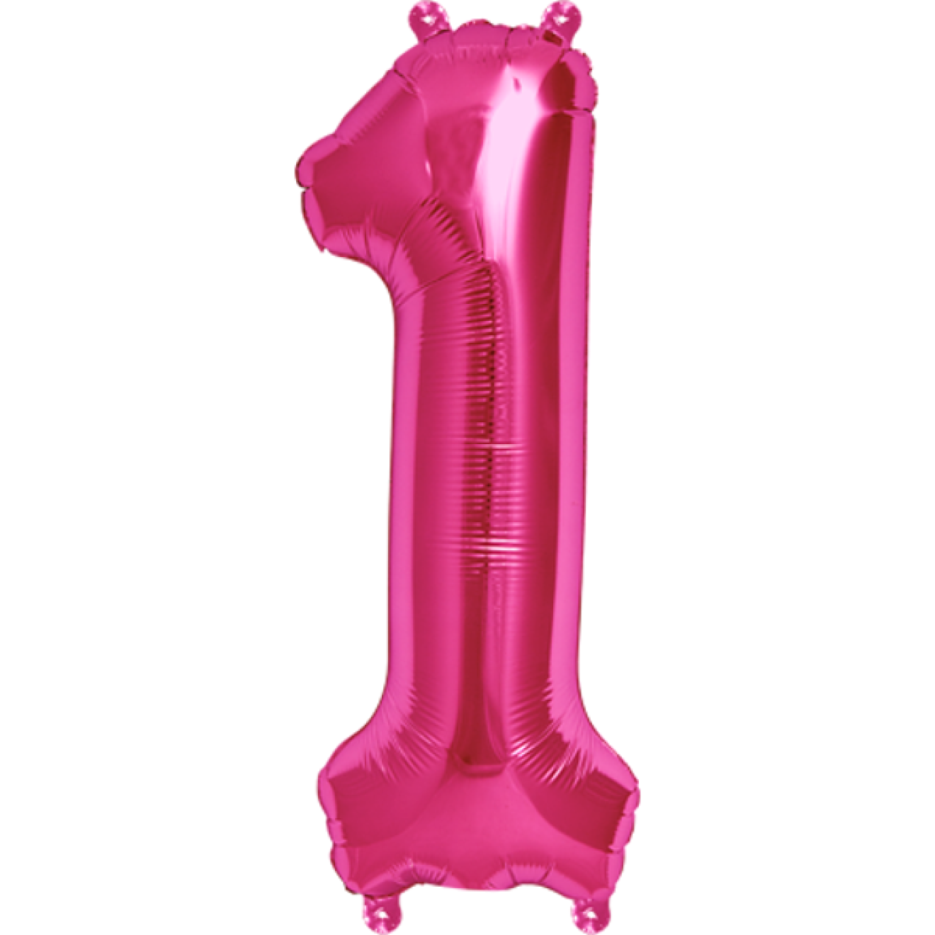 Folienballon Zahl - 1 - Pink 40 cm