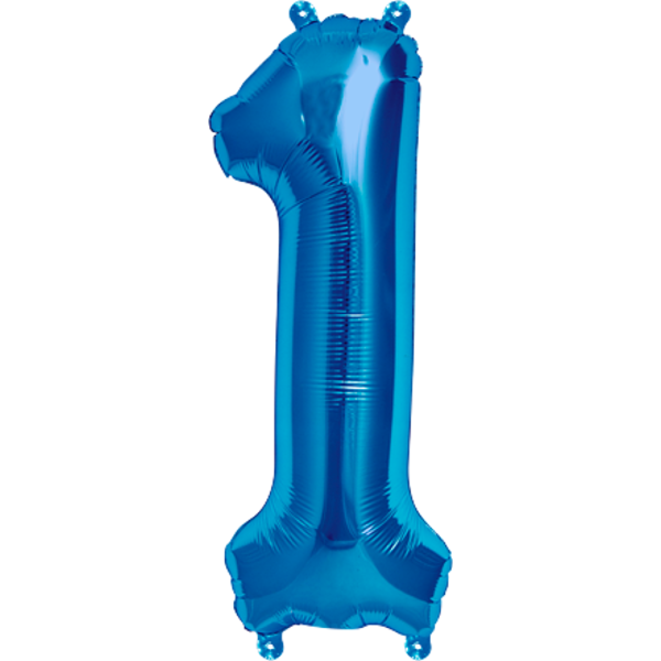 Folienballon Zahl - 1 - Blau 40 cm