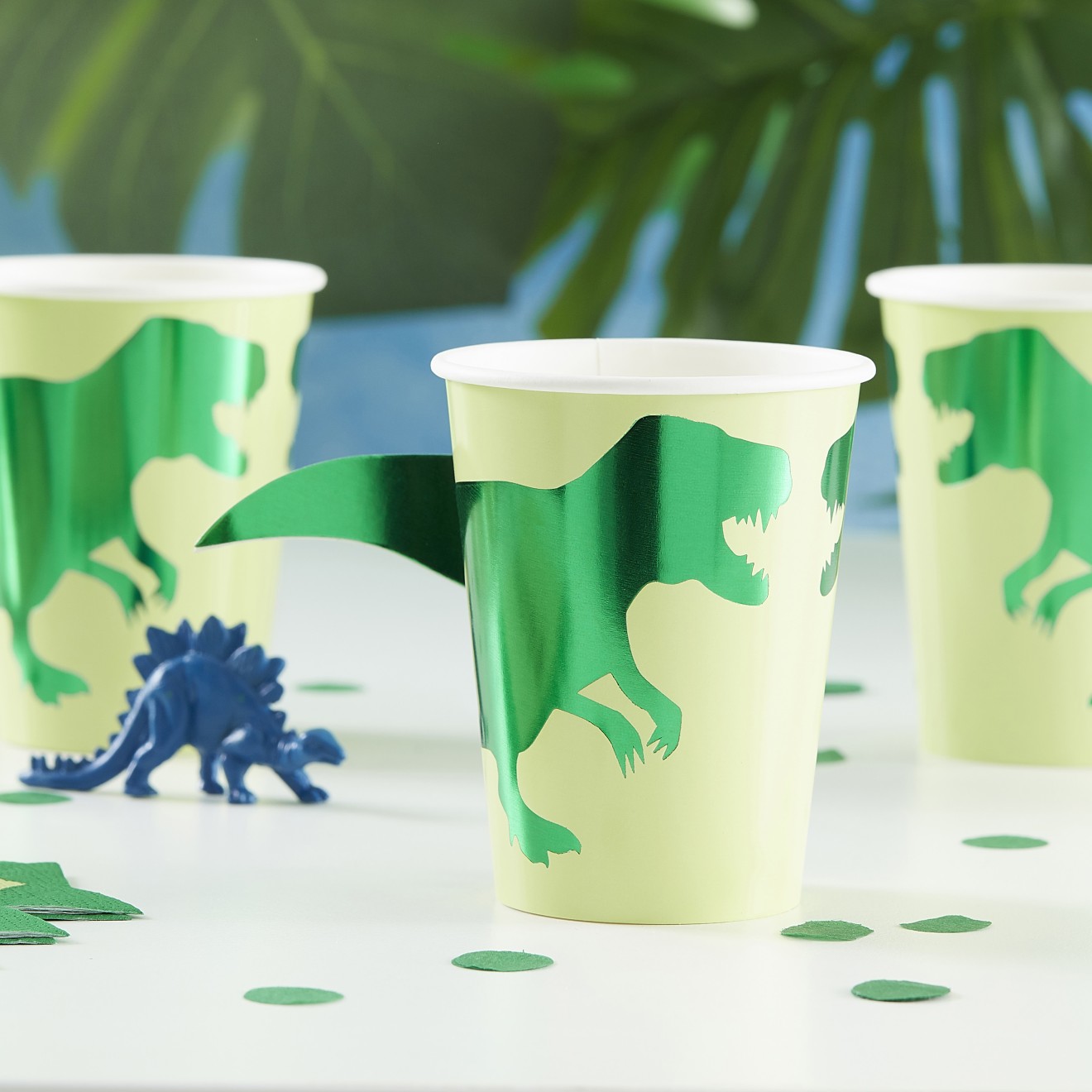 8 Paper Cups - Dinosaur - Foiled