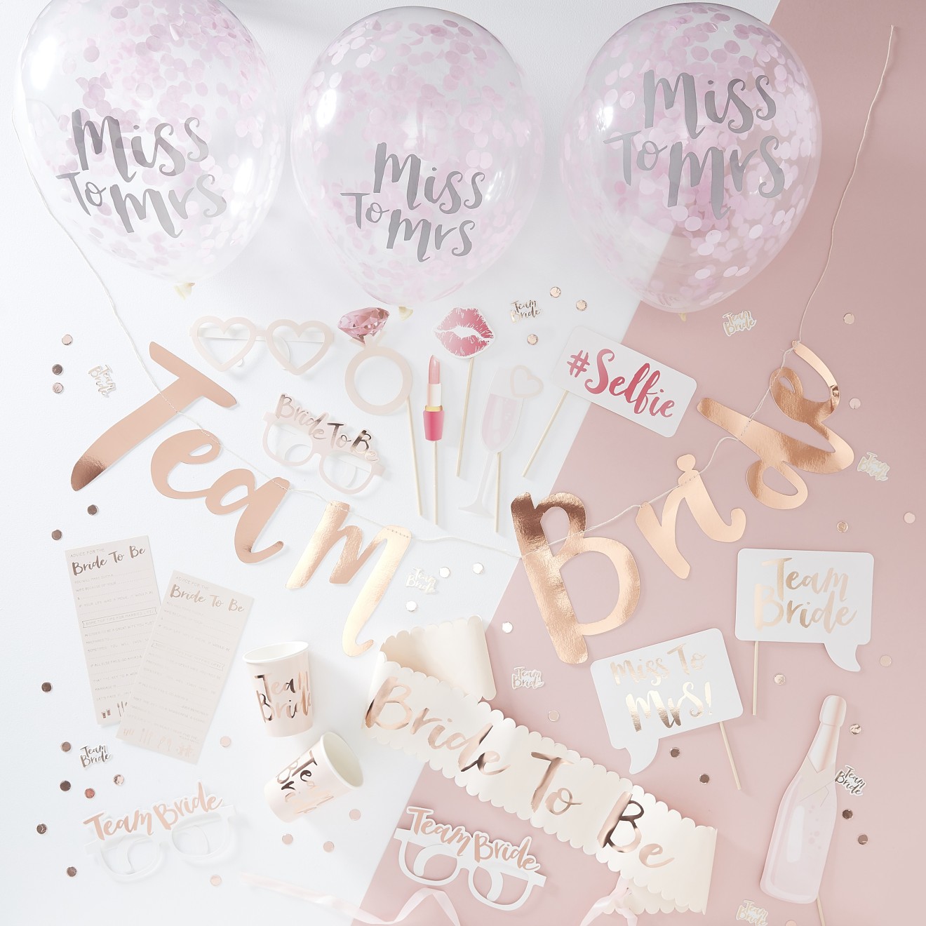 Party In a Box - Team Bride - 48 pieces