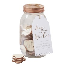 1 Guest Book -Wishing Jar