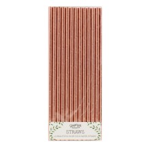 25 Straws - Rose Gold