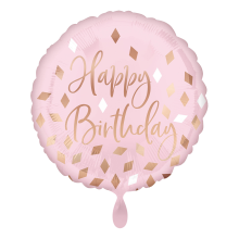 1 Ballon - Rose Gold Blush Birthday