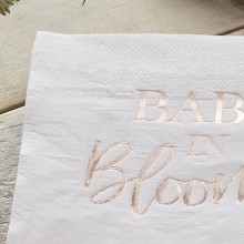 16 Napkins - Baby in Bloom - Foiled