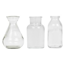 1 Decorations - Glass Bottle Set of Three