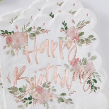 16 Paper Napkins - Happy Birthday