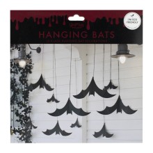 Hanging Decoration - Bats Black Paper