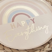 8 Plate - Happy Everything - Gold Foiled