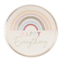 8 Plate - Happy Everything - Gold Foiled