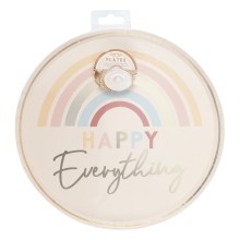 8 Plate - Happy Everything - Gold Foiled