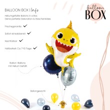 Heliumballon XXL in a Box - Baby Shark