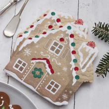 16 Paper Napkin - Ginger Bread Design