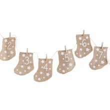 24 Advent - Hessian Stockings