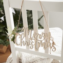 4 Chair Signs - Merry Christmas