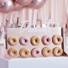 1 Donut Wall - Donuts - Rose Gold Foiled