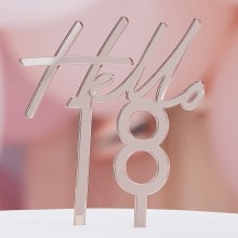 1 Cake Topper - Eighteen