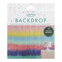 Backdrop - Tissue Paper Discs - Brights