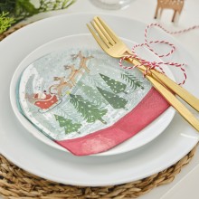 Paper Napkins - Snowglobe Shaped Napkins