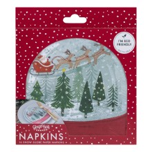 Paper Napkins - Snowglobe Shaped Napkins