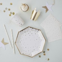 20 Paper Napkins - Foiled - Merry Christmas - Gold