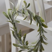 4 Chair Decorations - Mistletoe Foliage Hoop