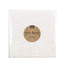 16 Paper Napkins - Napkin - Rose Gold