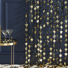 1 Backdrop - Star Curtain - Gold