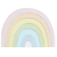 16 Paper Napkins - Rainbow - Foiled