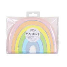 16 Paper Napkins - Rainbow - Foiled