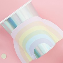 8 Paper Cups - Rainbow