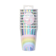 8 Paper Cups - Rainbow