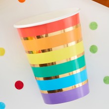 8 Paper Cups - Rainbow Cup