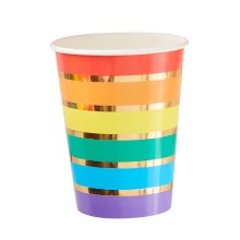 8 Paper Cups - Rainbow Cup