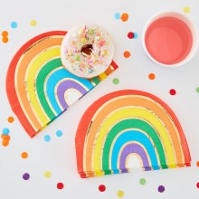 16 Paper Napkins - Rainbow Napkin