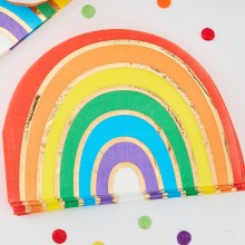 16 Paper Napkins - Rainbow Napkin