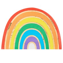 16 Paper Napkins - Rainbow Napkin