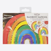 16 Paper Napkins - Rainbow Napkin