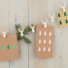 1 Card Holder - Stag Pegs