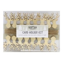 1 Card Holder - Stag Pegs