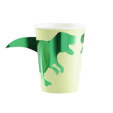 8 Paper Cups - Dinosaur - Foiled