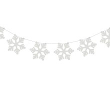 1 Bunting - Snowflake - Wooden