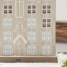 25 Drop Top Wooden House Advent